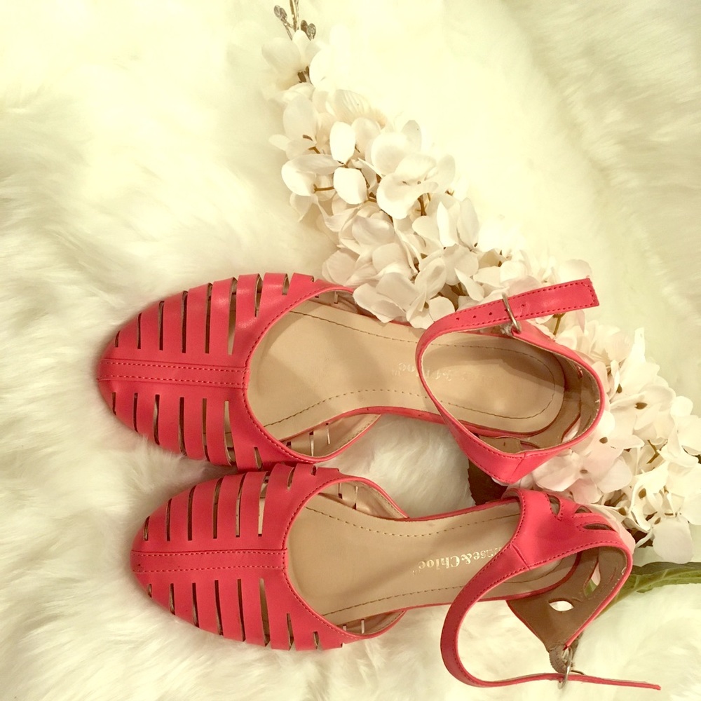 Coral Flat Sandals